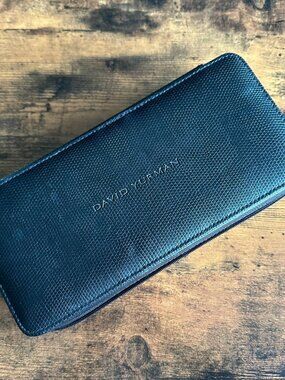 David Yurman Black Leather Large Jewelry Organizer RARE
